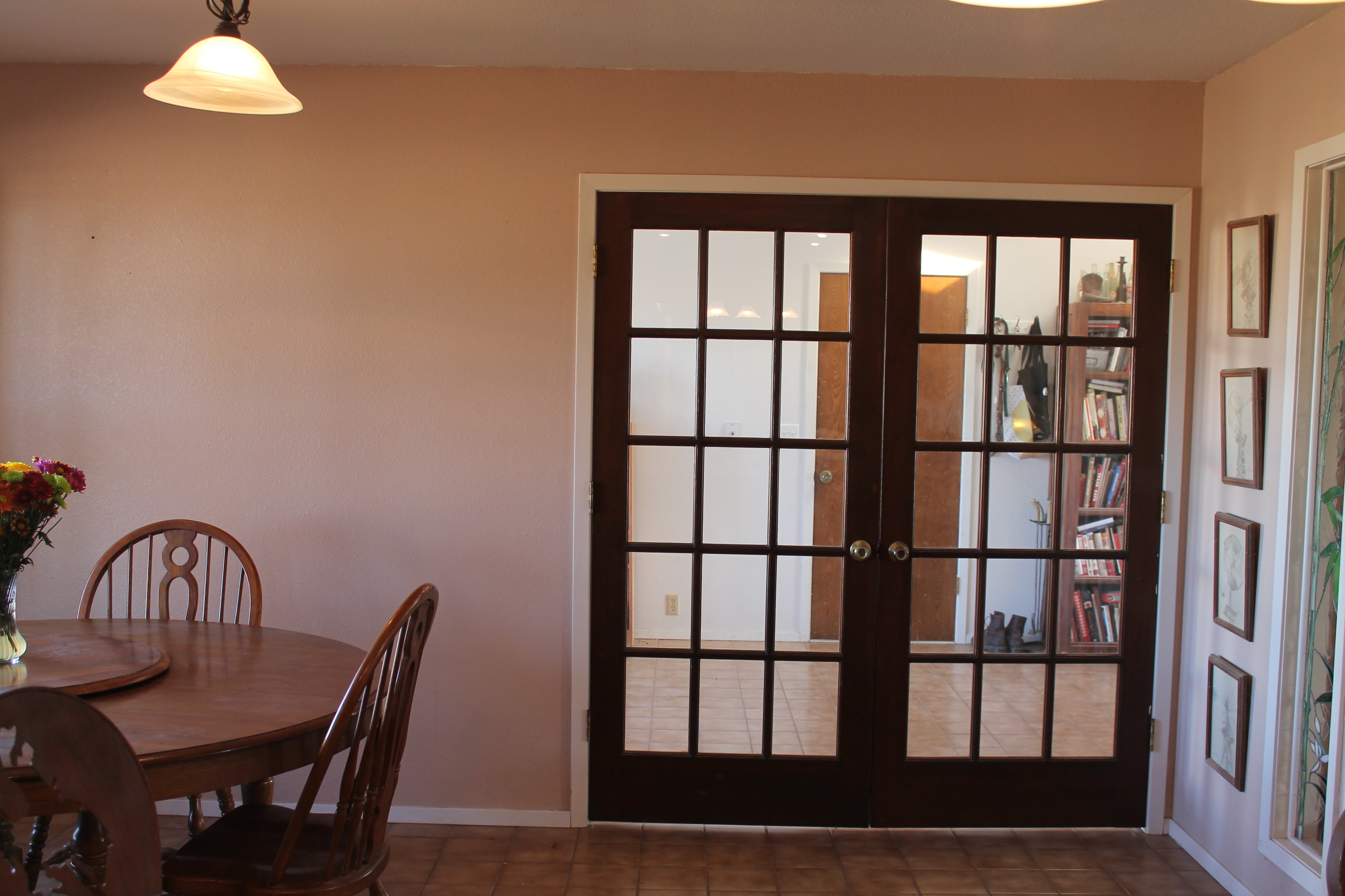 French Doors to Mud Room
